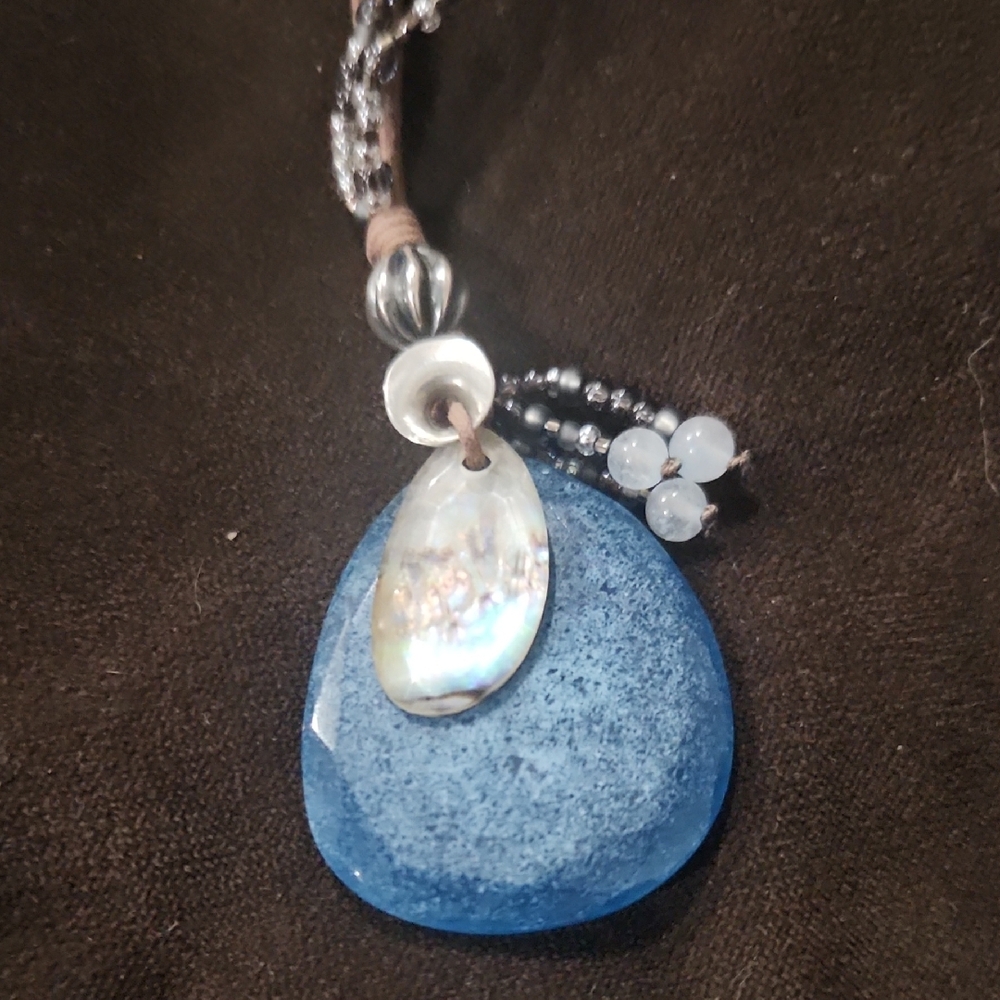 Silpada Blue and Black Bohemian Necklace